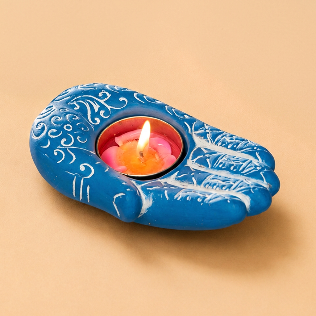 Hamsa Hand Tealight Holder