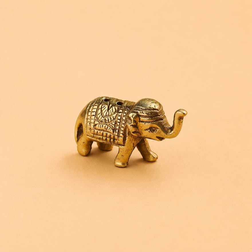 Brass Elephant Incense Holder