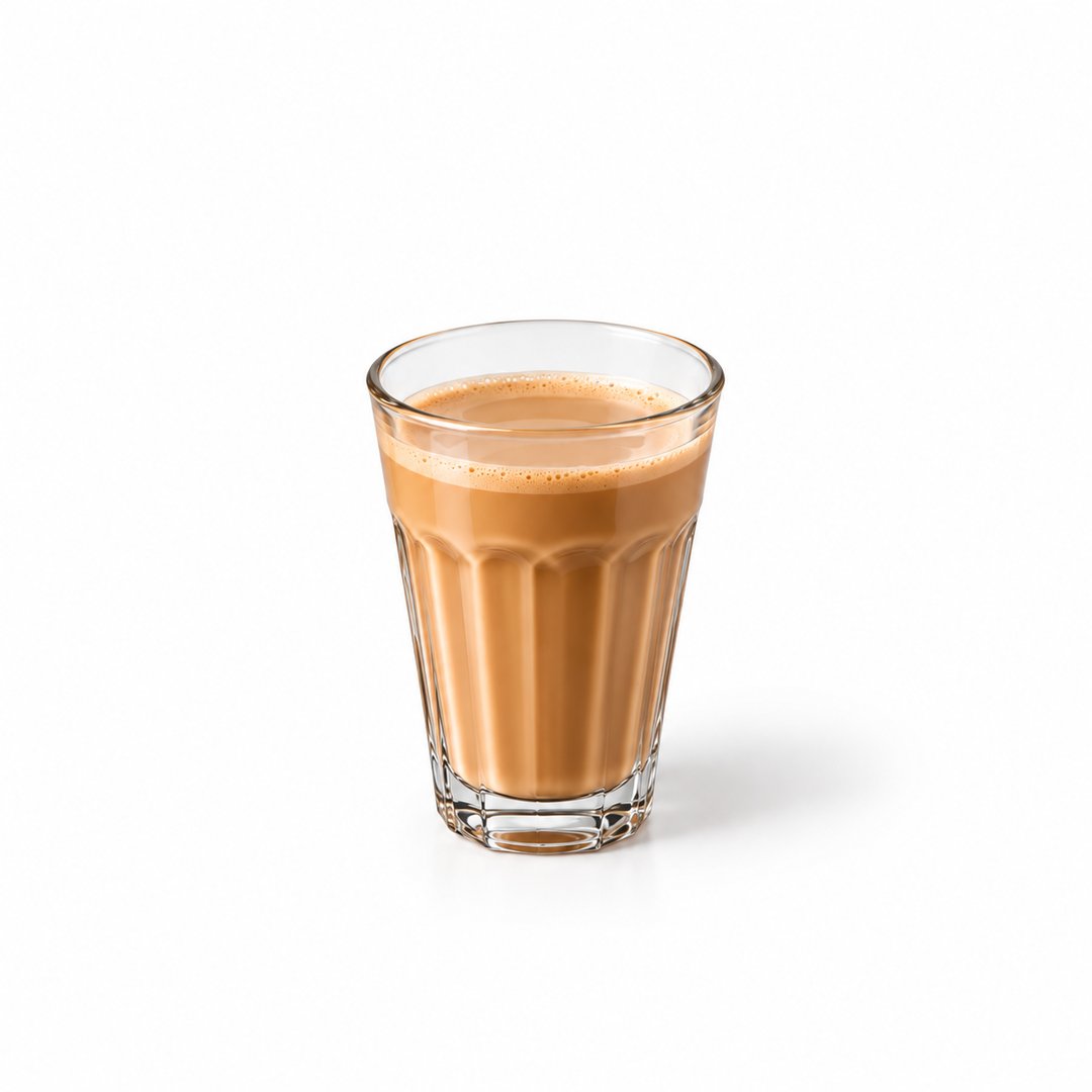 A warm glass of classic masala chai