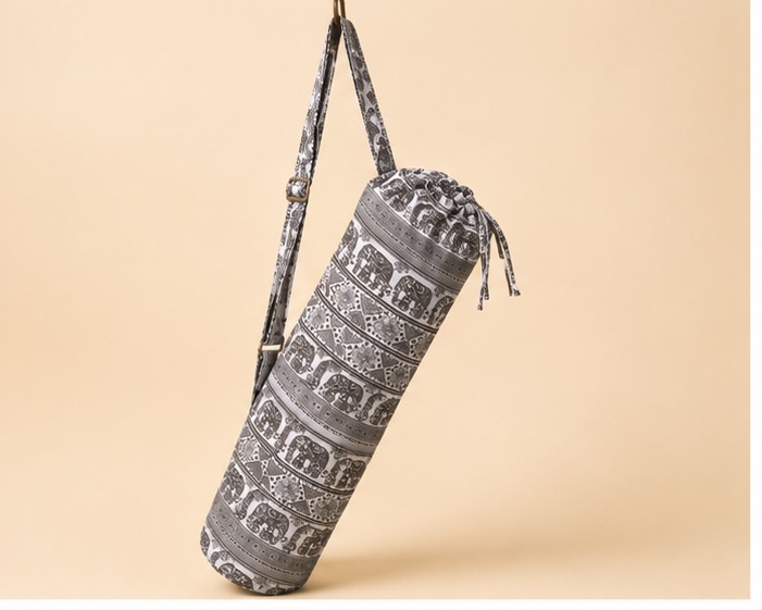 Elephant Cotton Yoga Mat Bag