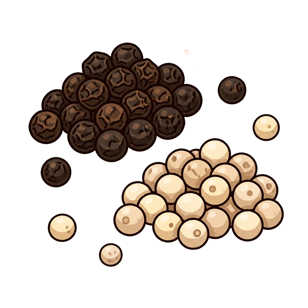 Black Pepper & White Pepper